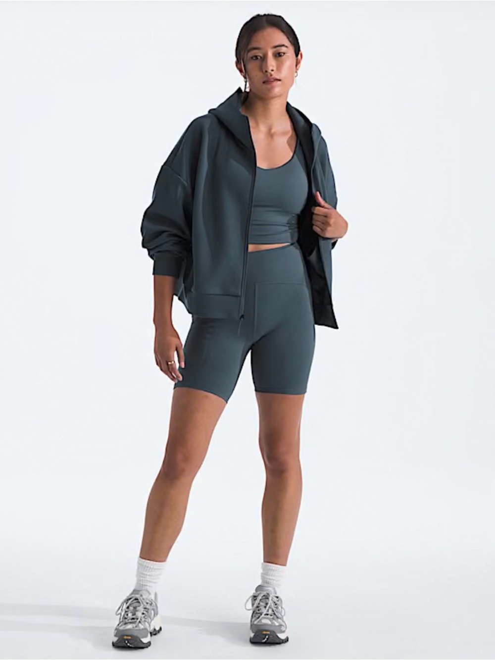 The North Face Jaida Pocket Shorts Medium Granite Gray New